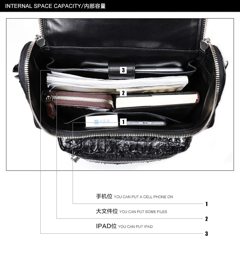 Crocodile Large Capacity Travel Bag