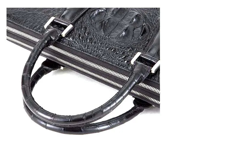 Crocodile Men Business Handbag Briefcase Laptop Bag Large Capacity
