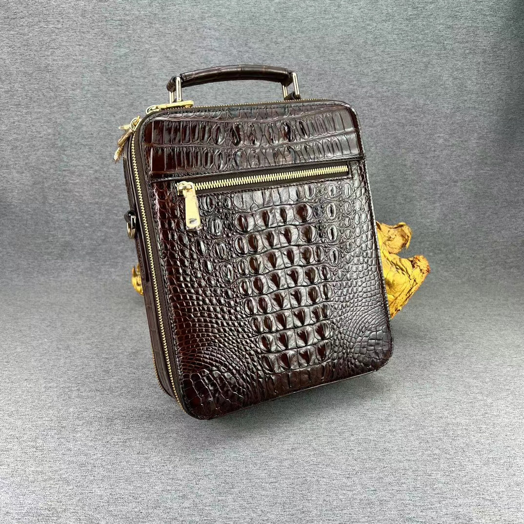 Alligator Business Leisure Handbag Single Shoulder Bag