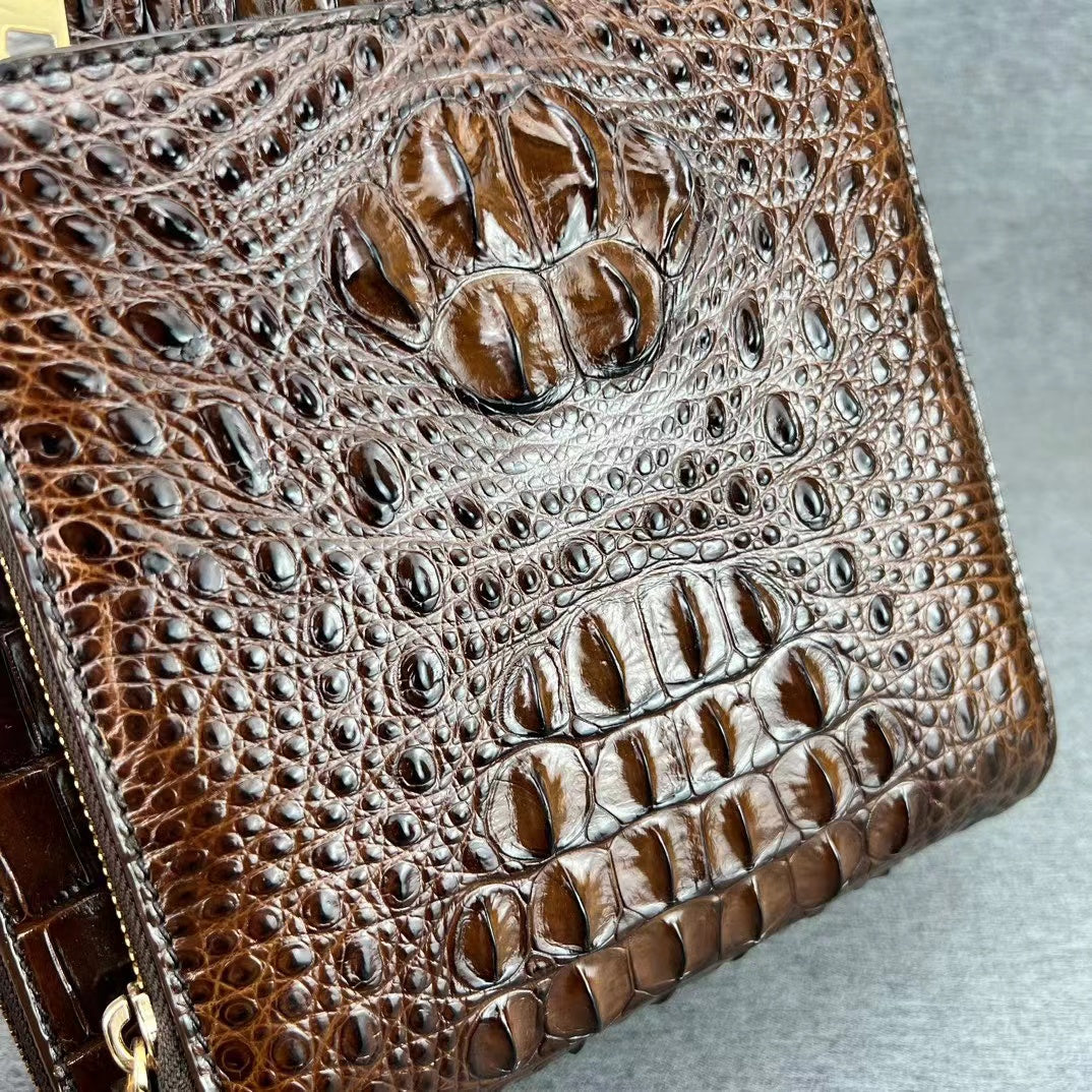 Alligator Business Leisure Handbag Single Shoulder Bag