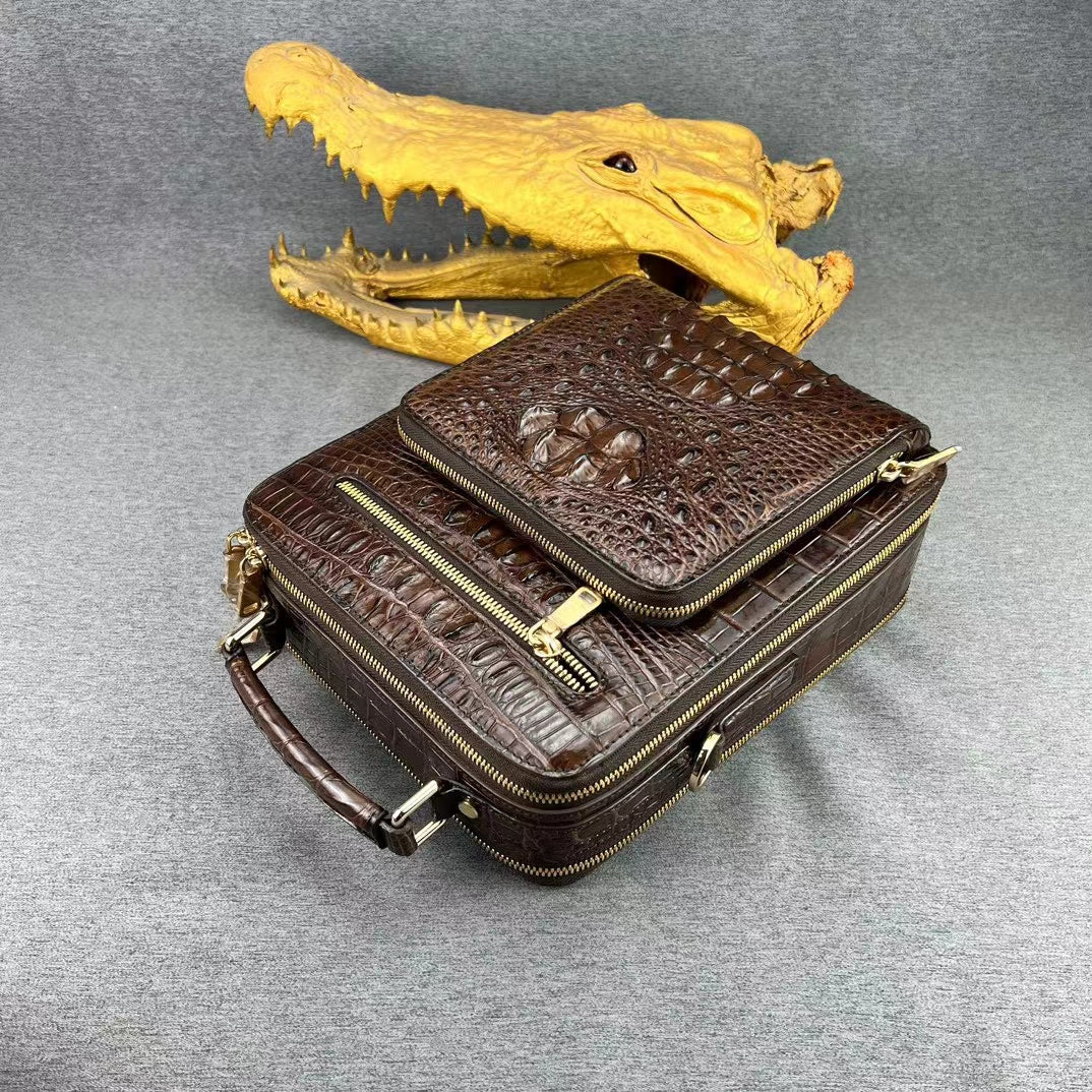 Alligator Business Leisure Handbag Single Shoulder Bag