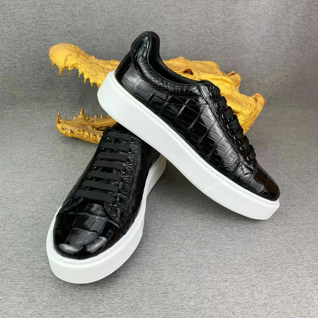 Alligator Belly Lesisure Causal Sneaker