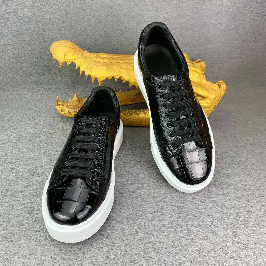 Alligator Belly Lesisure Causal Sneaker