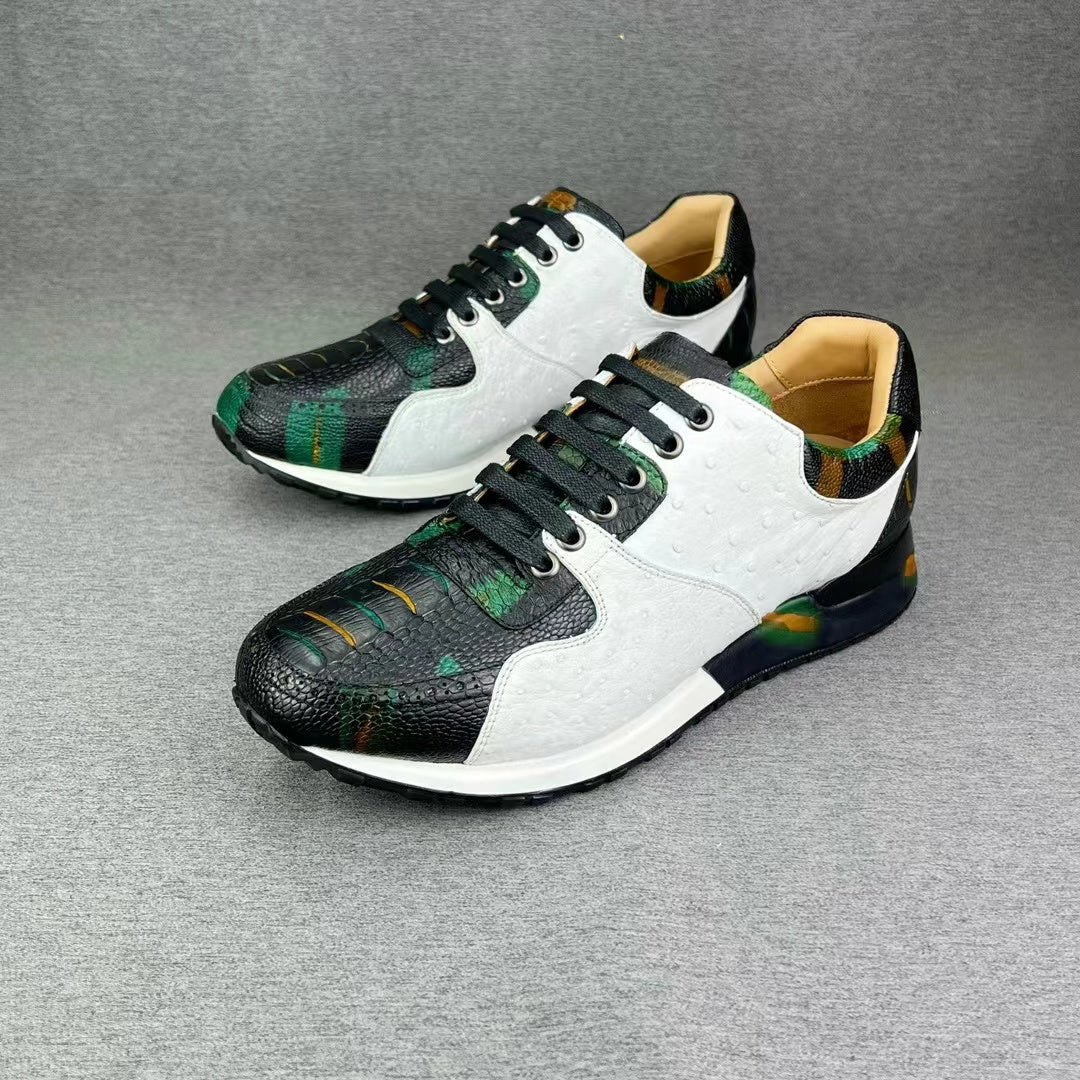 Alligator & Ostrich Colorful Sneaker