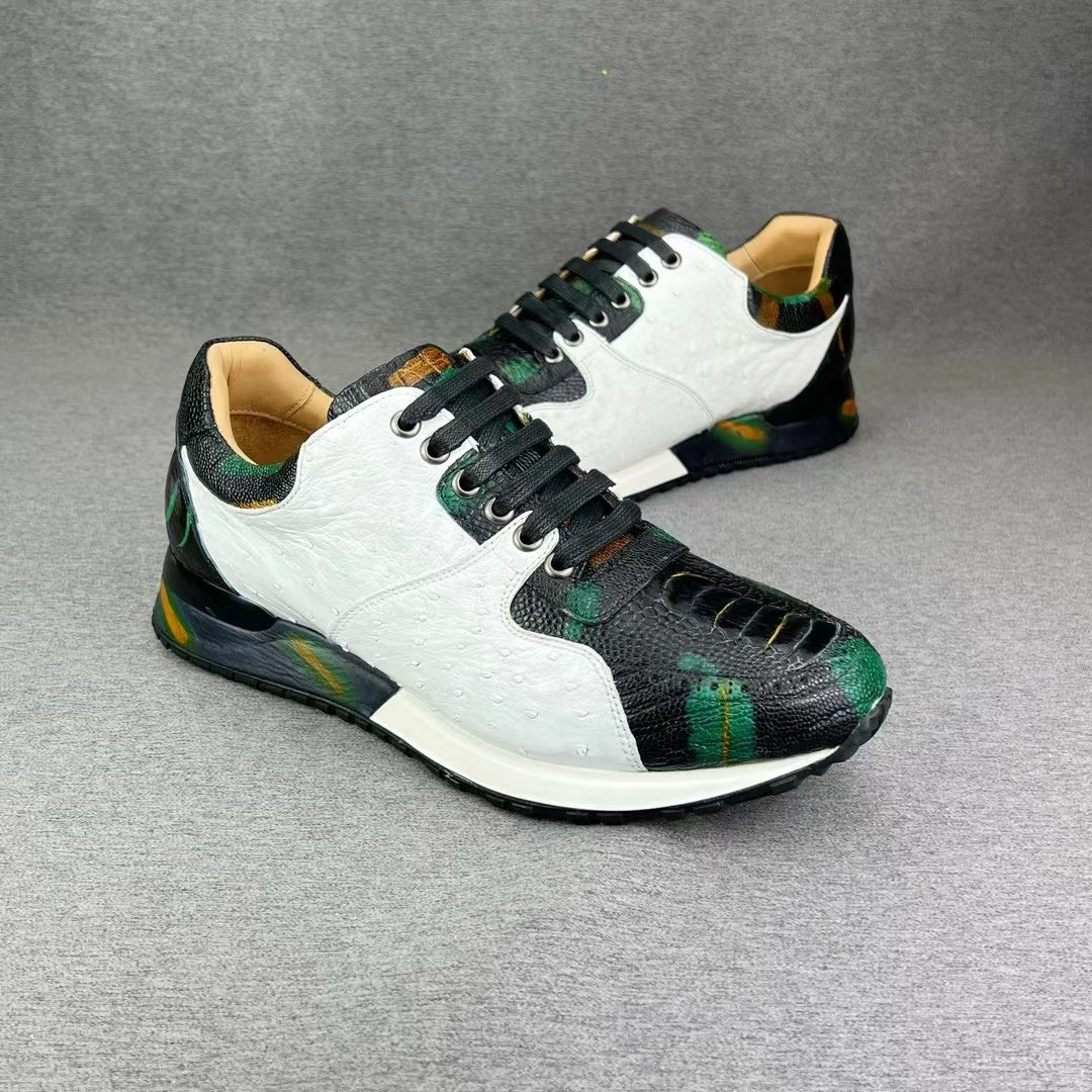 Alligator & Ostrich Colorful Sneaker