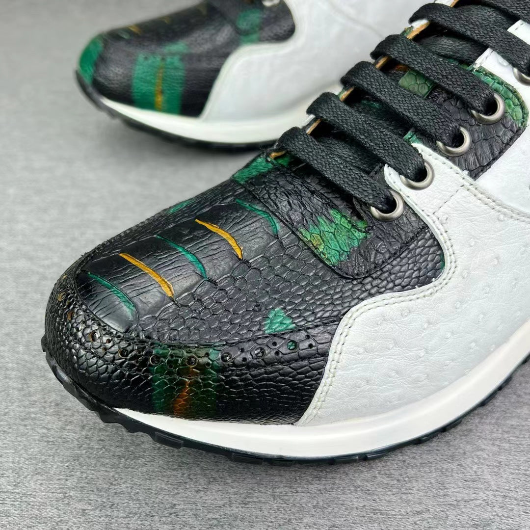Alligator & Ostrich Colorful Sneaker