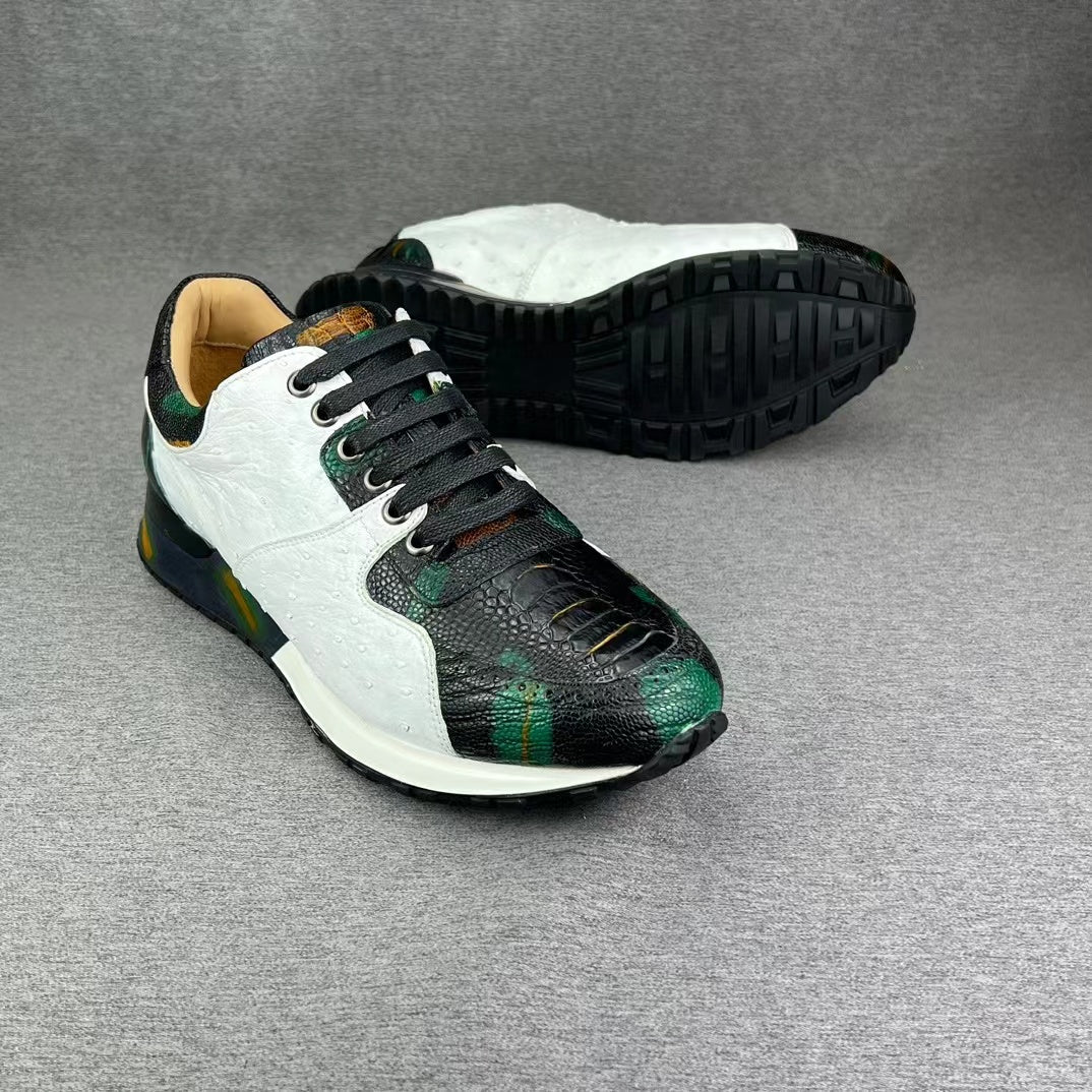 Alligator & Ostrich Colorful Sneaker