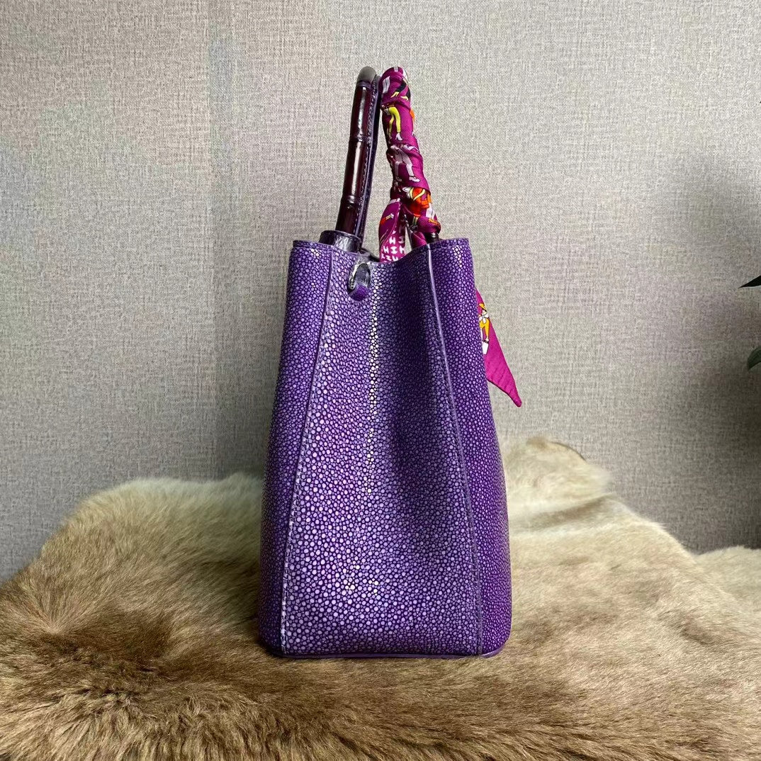 Classic Elegant Pearl Fish Large Handbag