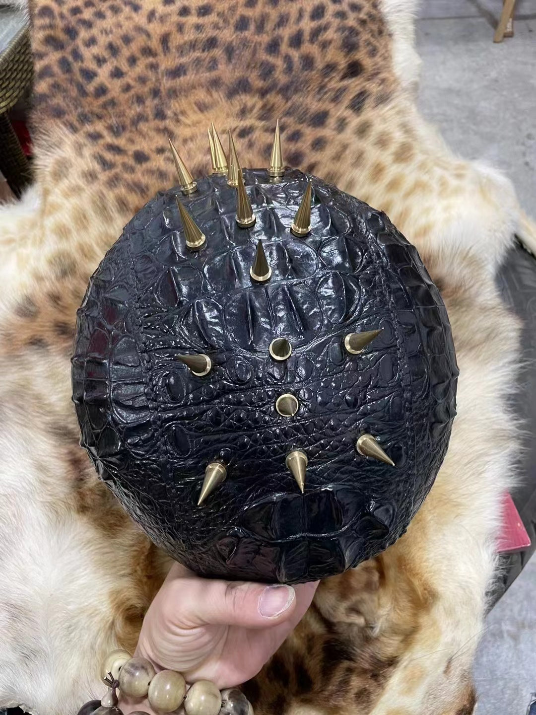 Alligator Hand Made Punk Style Cool Motorcycle Helmet