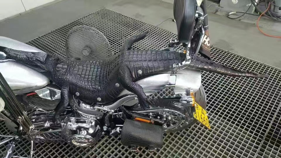 Alligator Hand Made Unique Cool Motorcycle Seat