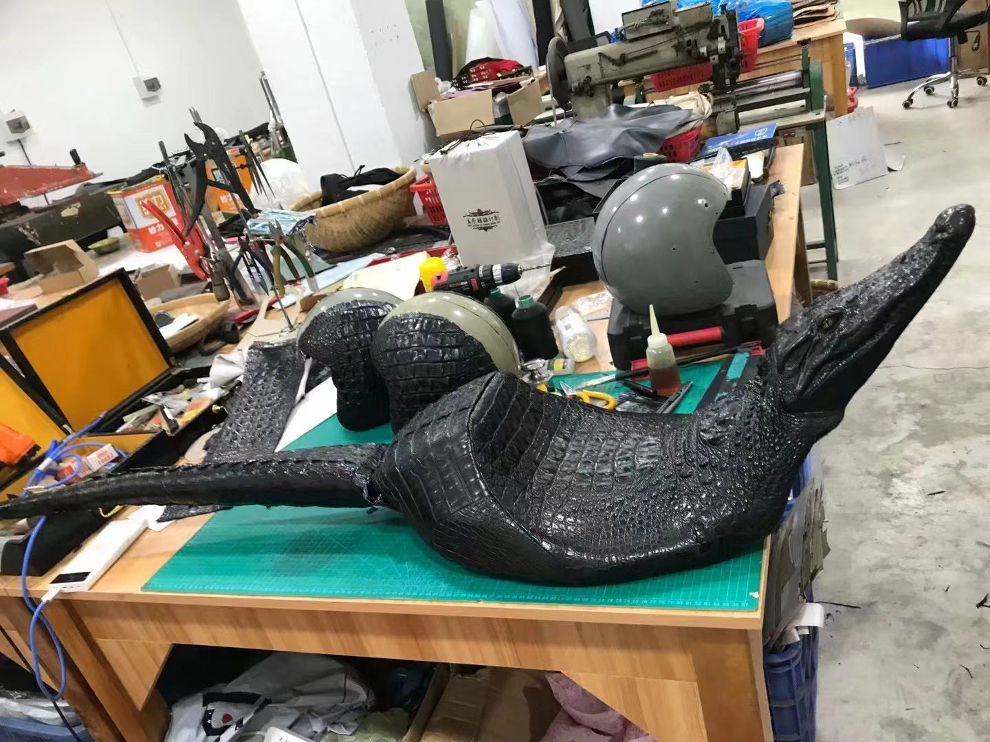 Alligator Hand Made Unique Cool Motorcycle Seat