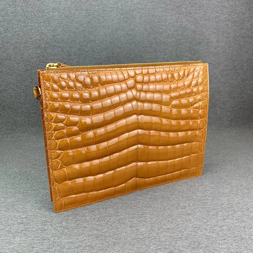 Nile Alligator Belly Luxury Rare Envelope Bag