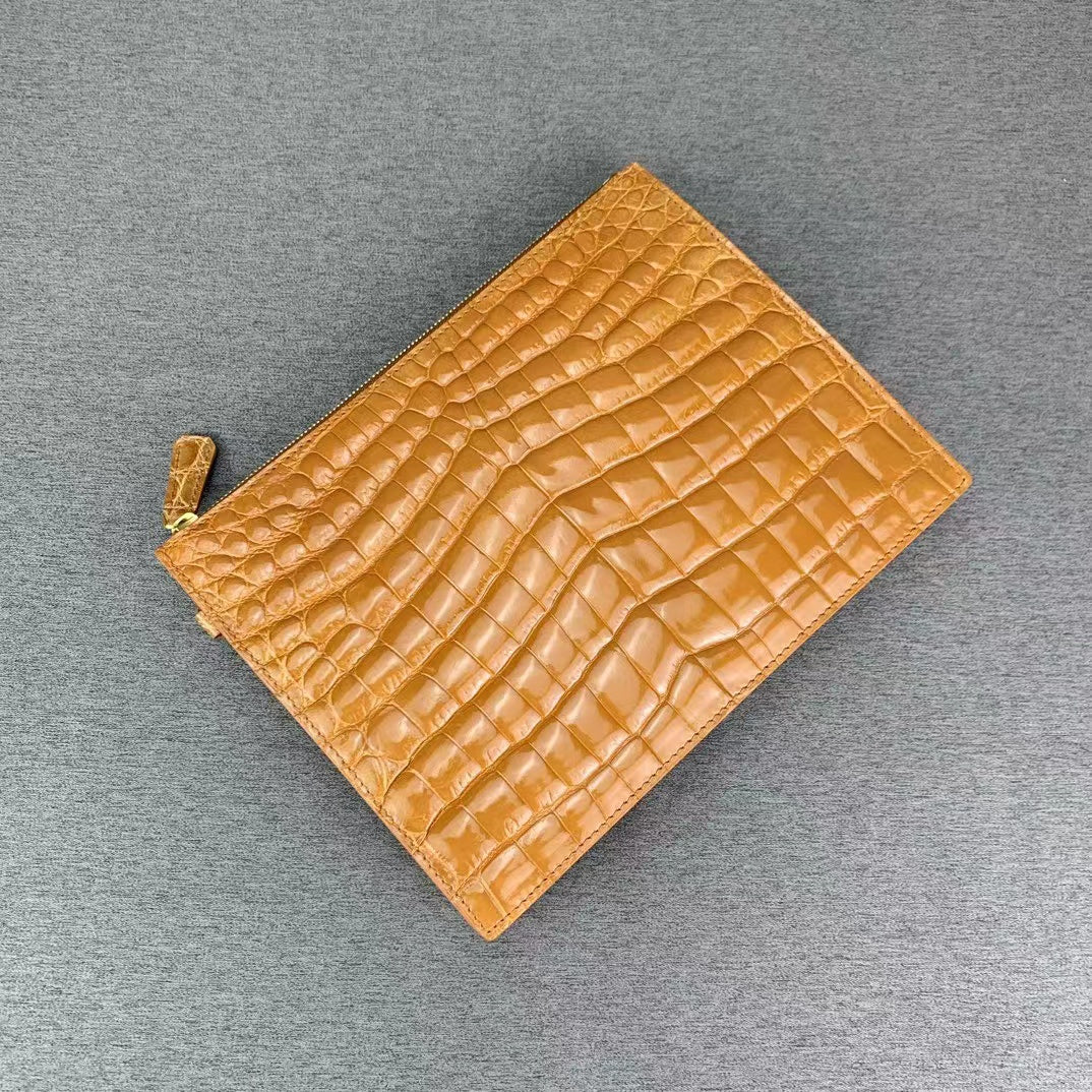 Nile Alligator Belly Luxury Rare Envelope Bag