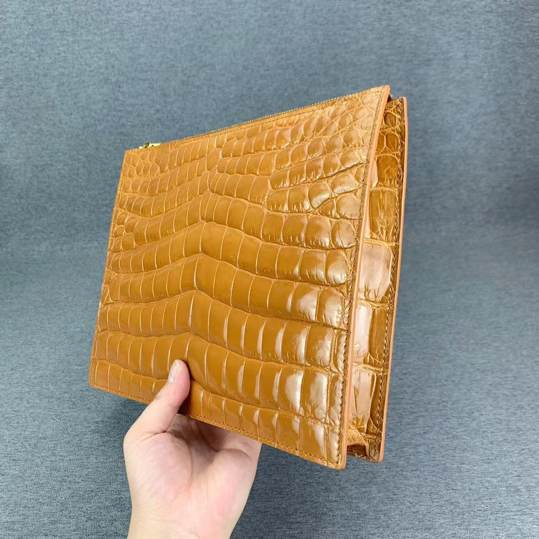 Nile Alligator Belly Luxury Rare Envelope Bag
