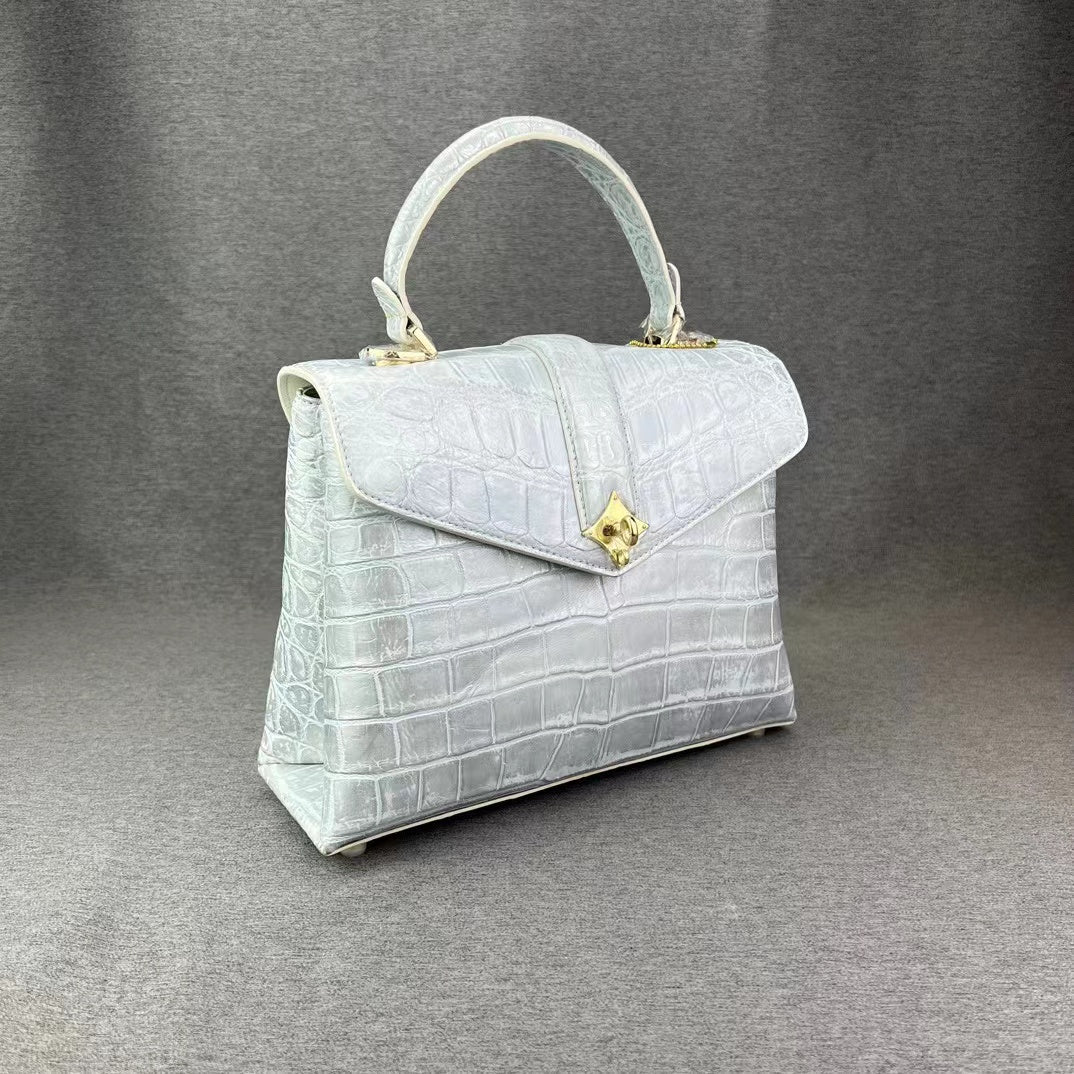Alligator Belly Luxury Elegant Handbag