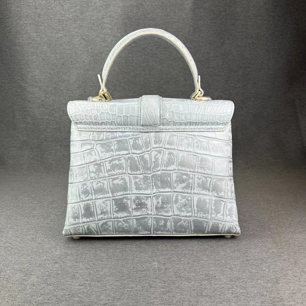 Alligator Belly Luxury Elegant Handbag