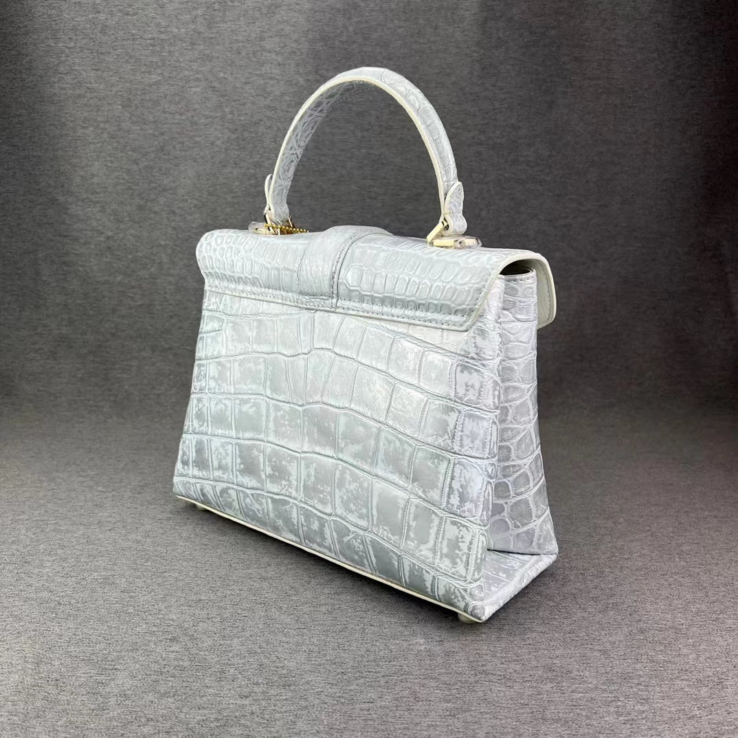 Alligator Belly Luxury Elegant Handbag