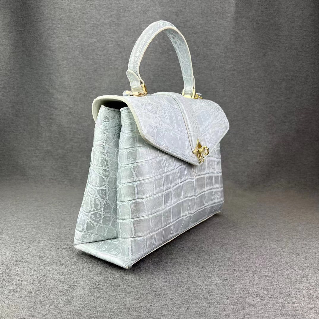 Alligator Belly Luxury Elegant Handbag