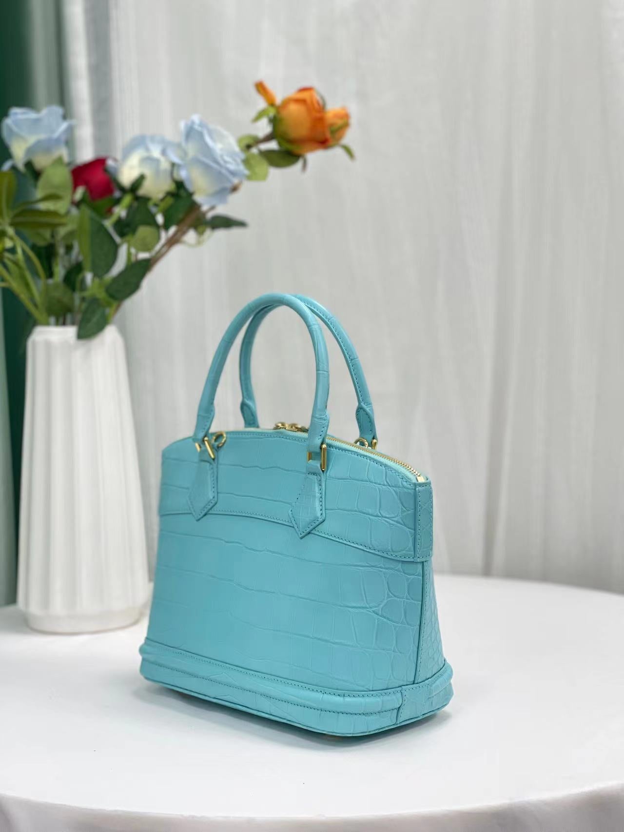 Nile Alligator Belly Stylish Elegant Handbag