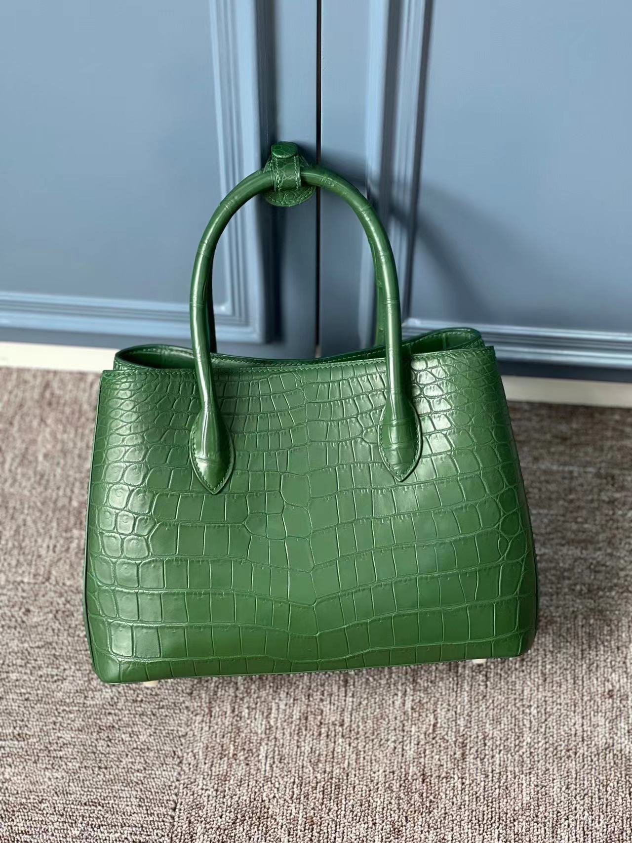 Nile Alligator Belly Elegant Luxury Handbag