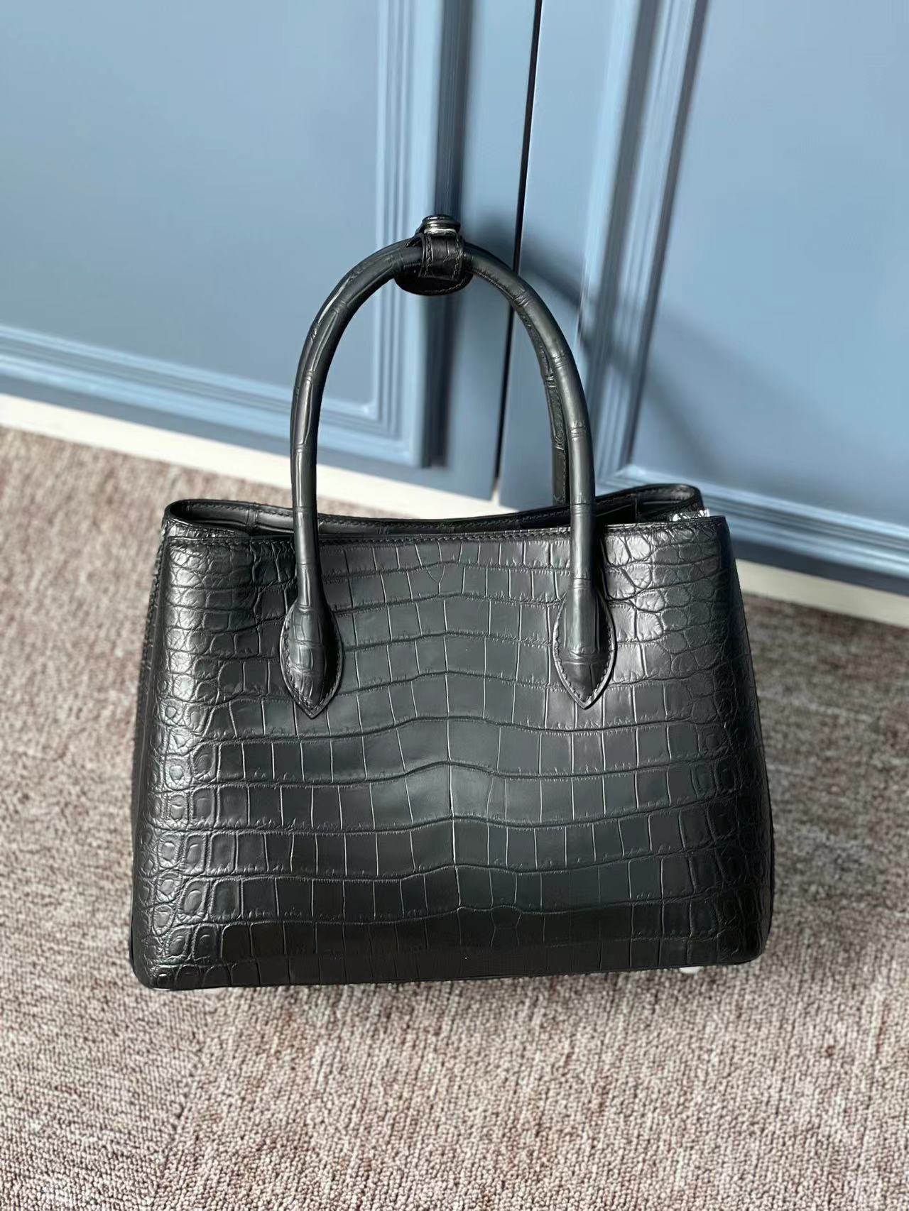 Nile Alligator Belly Elegant Luxury Handbag