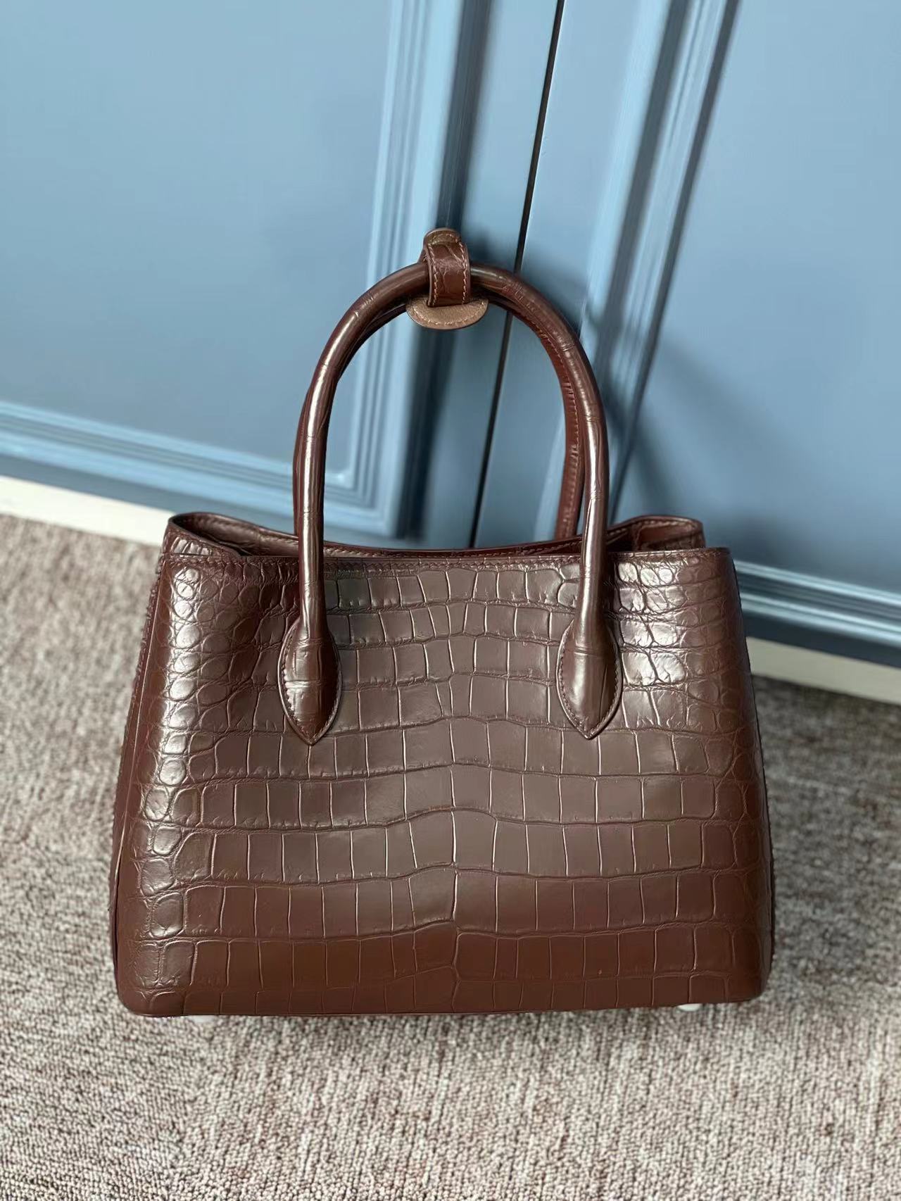 Nile Alligator Belly Elegant Luxury Handbag