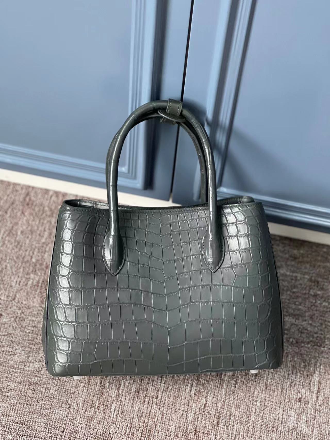 Nile Alligator Belly Elegant Luxury Handbag