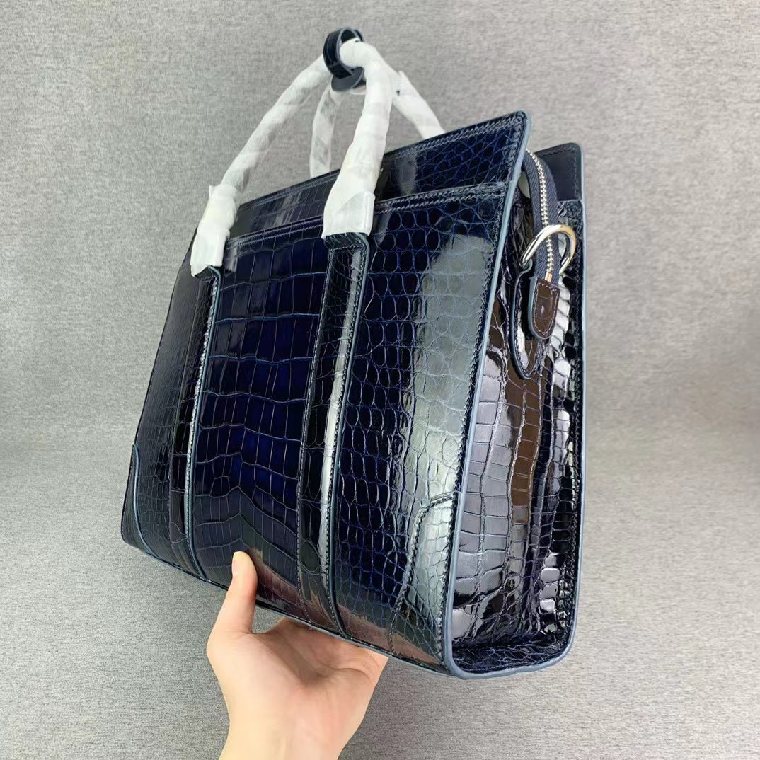 Nile Alligator Belly Luxury Briefcase