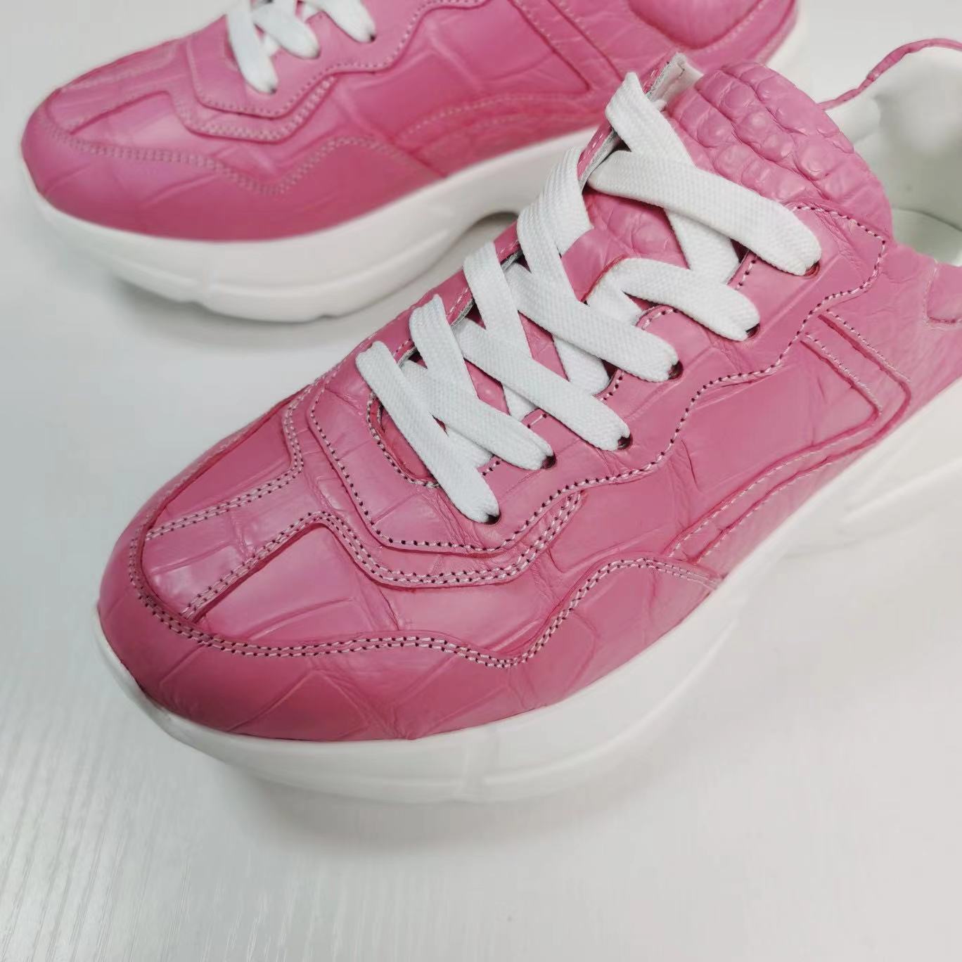 Alligator Leather Classic Comfy Sneakers