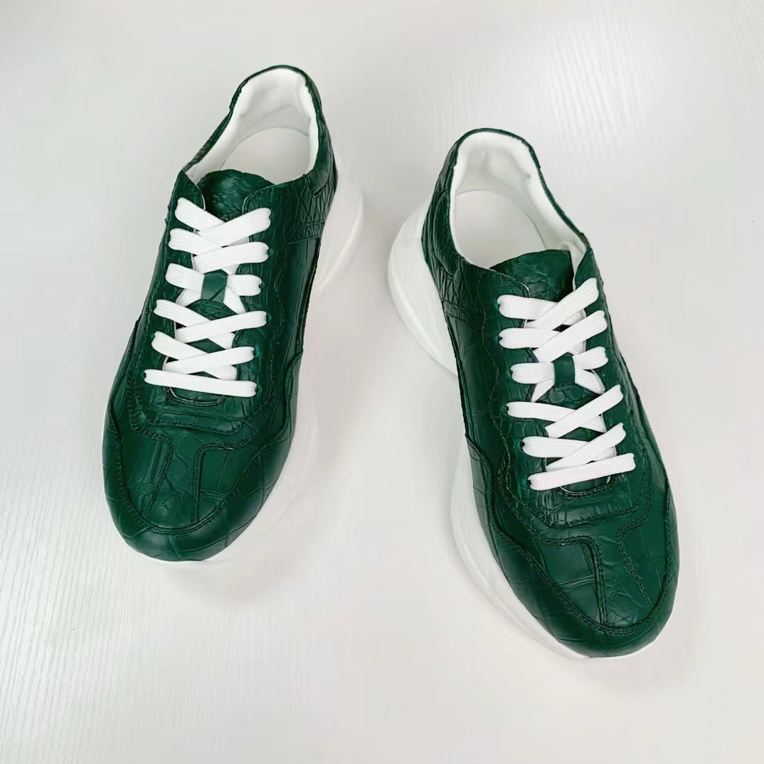 Alligator Leather Classic Comfy Sneakers