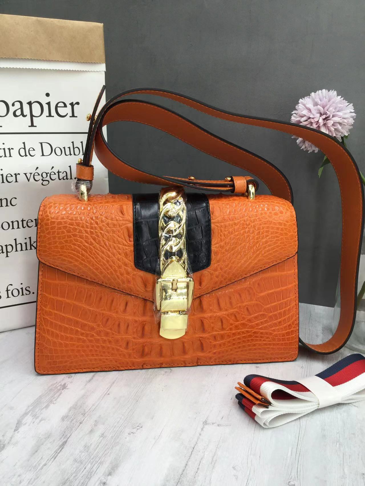 Alligator Back Bone Stylish Shoulder Bag (8 Colors)