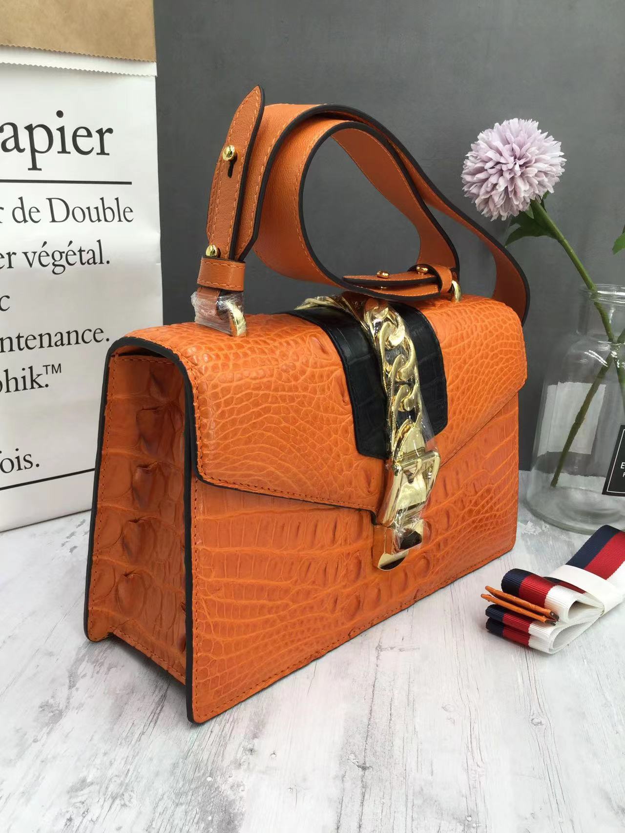 Alligator Back Bone Stylish Shoulder Bag (8 Colors)