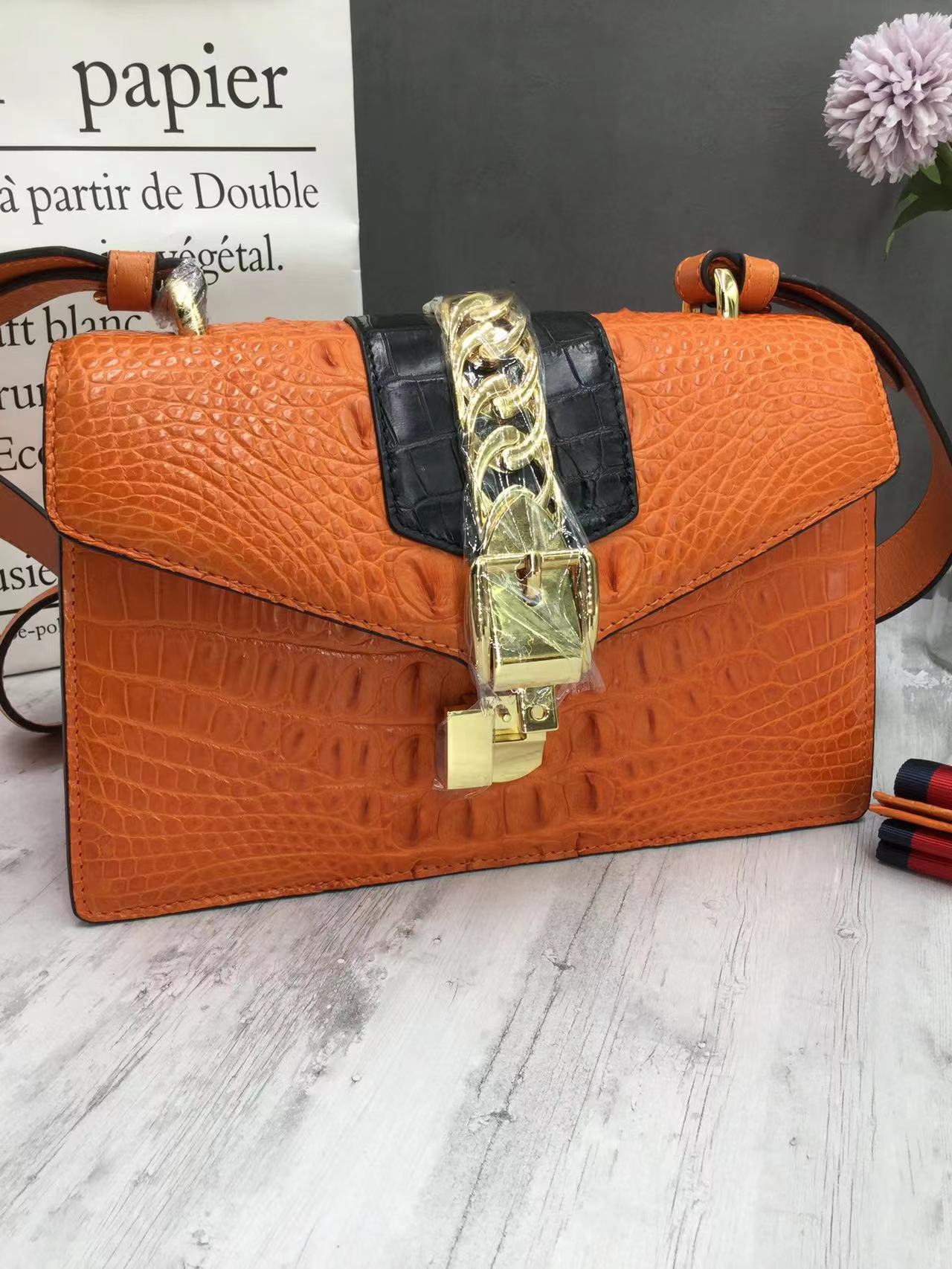 Alligator Back Bone Stylish Shoulder Bag (8 Colors)