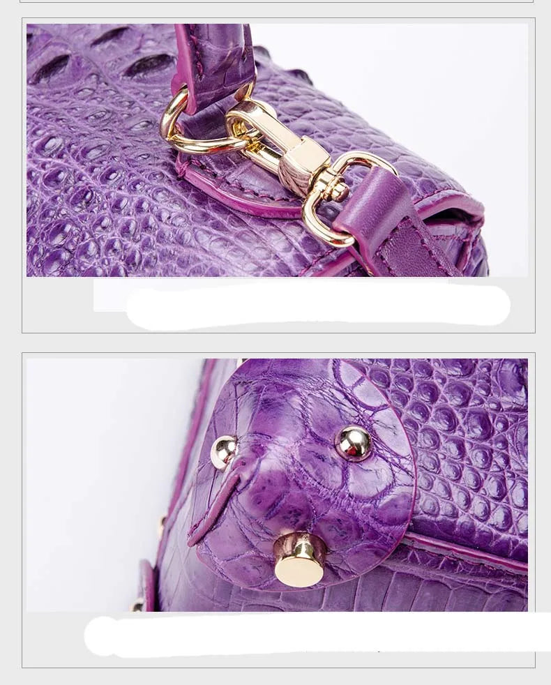 Crocodile Genuine Leather Single Shoulder Bag Handbag