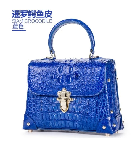 Crocodile Genuine Leather Single Shoulder Bag Handbag