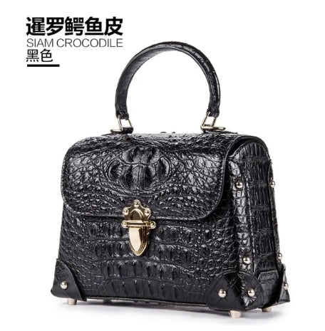 Crocodile Genuine Leather Single Shoulder Bag Handbag