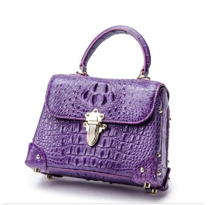 Crocodile Genuine Leather Single Shoulder Bag Handbag