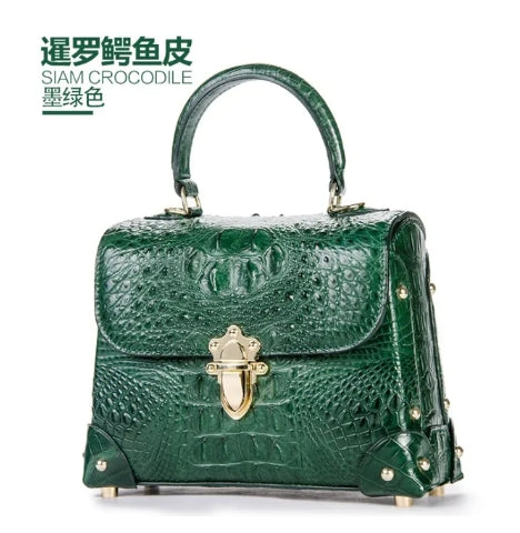 Crocodile Genuine Leather Single Shoulder Bag Handbag