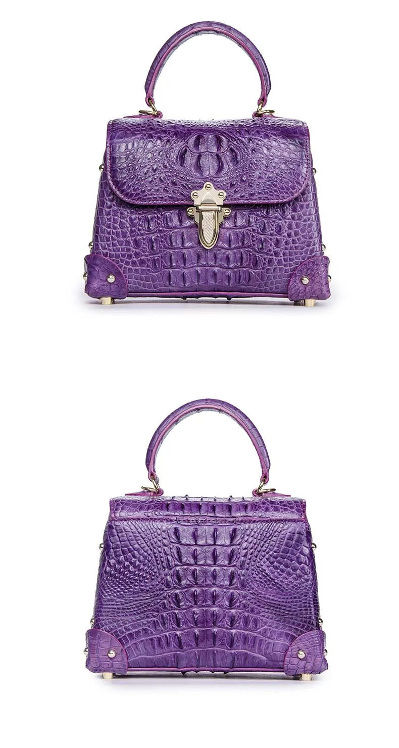 Crocodile Genuine Leather Single Shoulder Bag Handbag