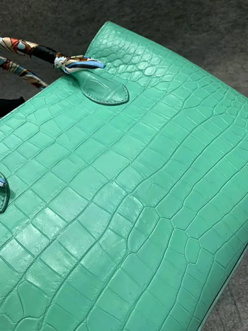 American Crocodile Women Fashion Handbag Single Shoulder Bag