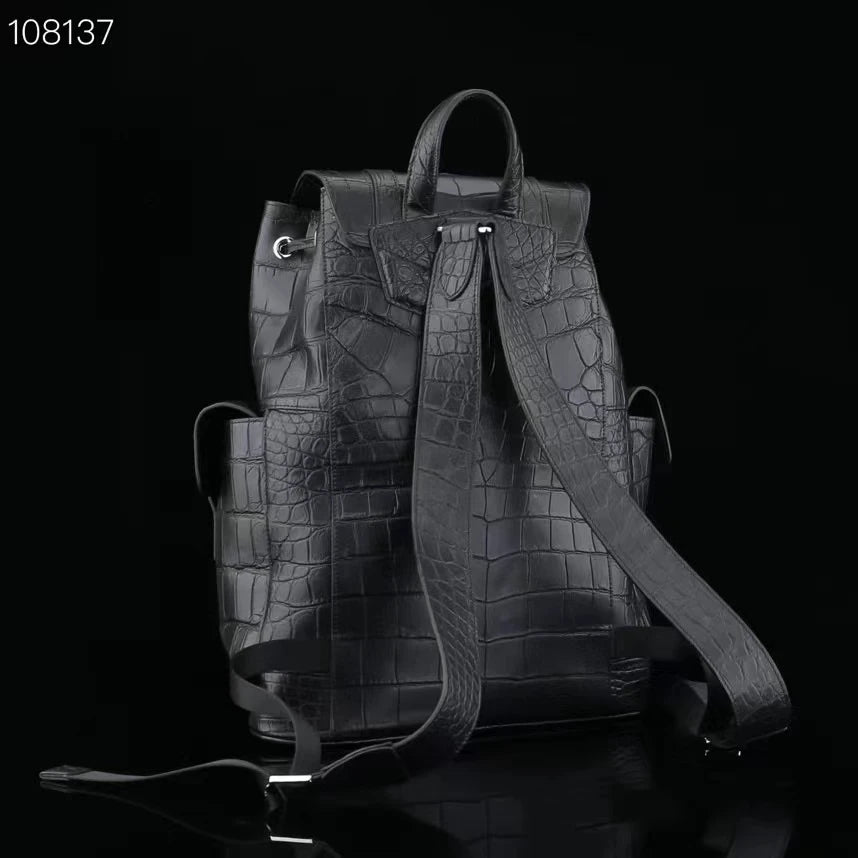 GENUINE CROCODILE LEATHER BACKPACK BIG SIZE