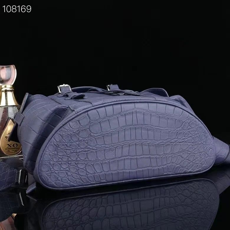 GENUINE CROCODILE LEATHER BACKPACK BIG SIZE