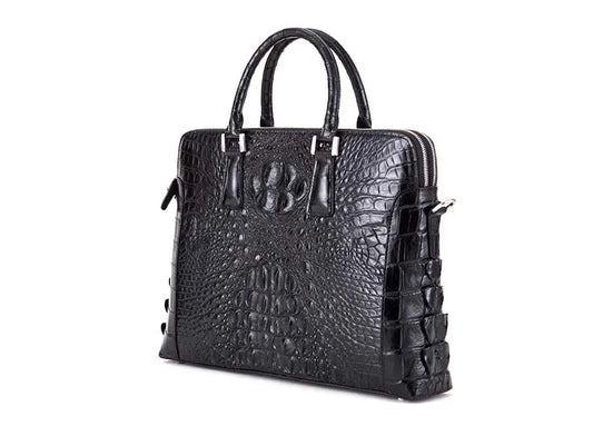 Crocodile Men Business Handbag Briefcase Laptop Bag Large Capacity