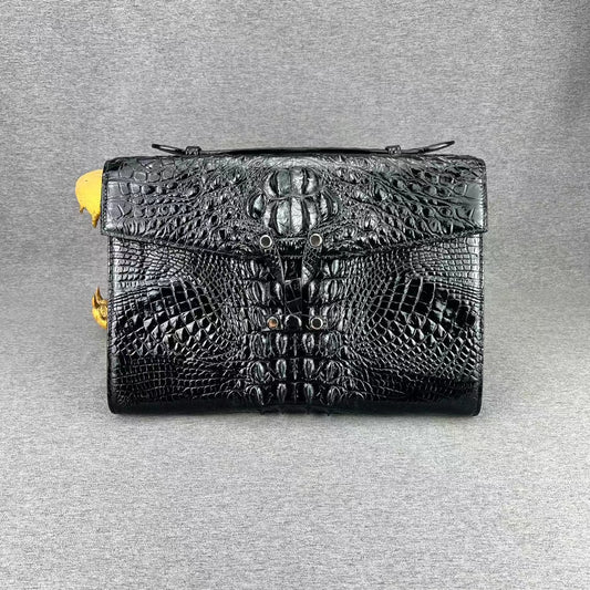 Alligator Backbone Briefcase Classic Look
