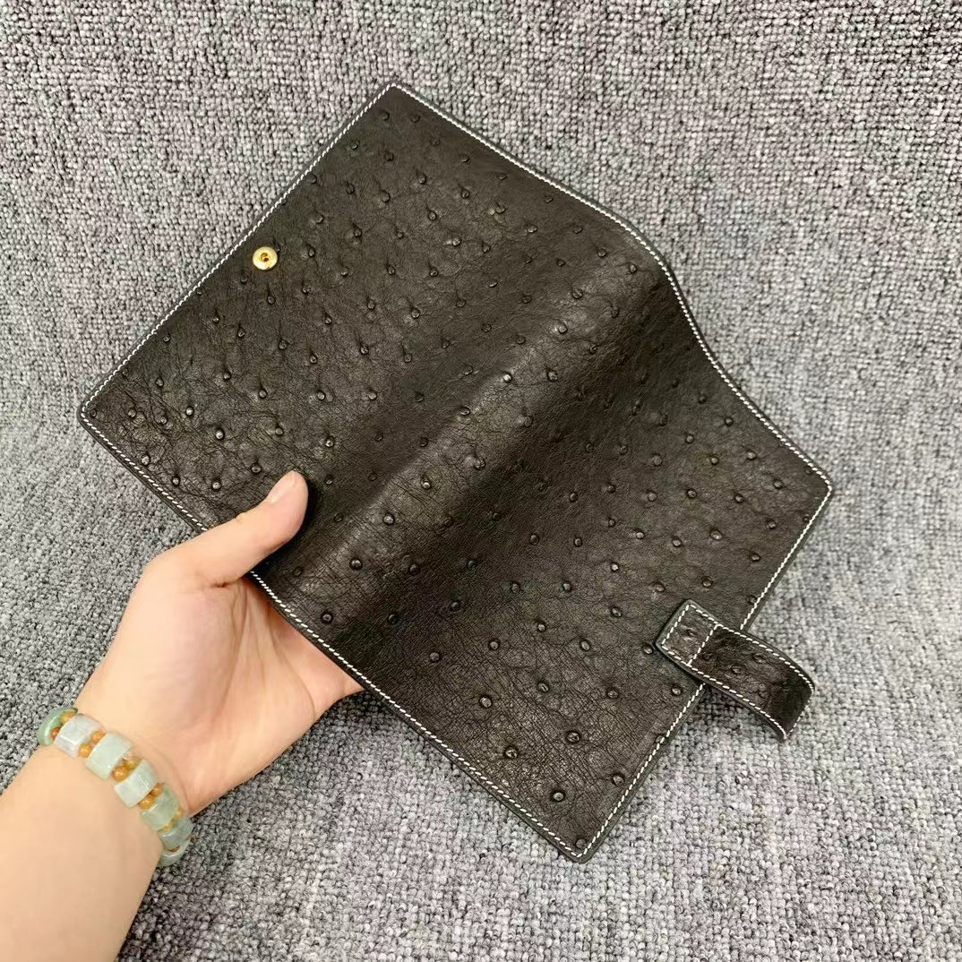Ostrich Leather Notebook