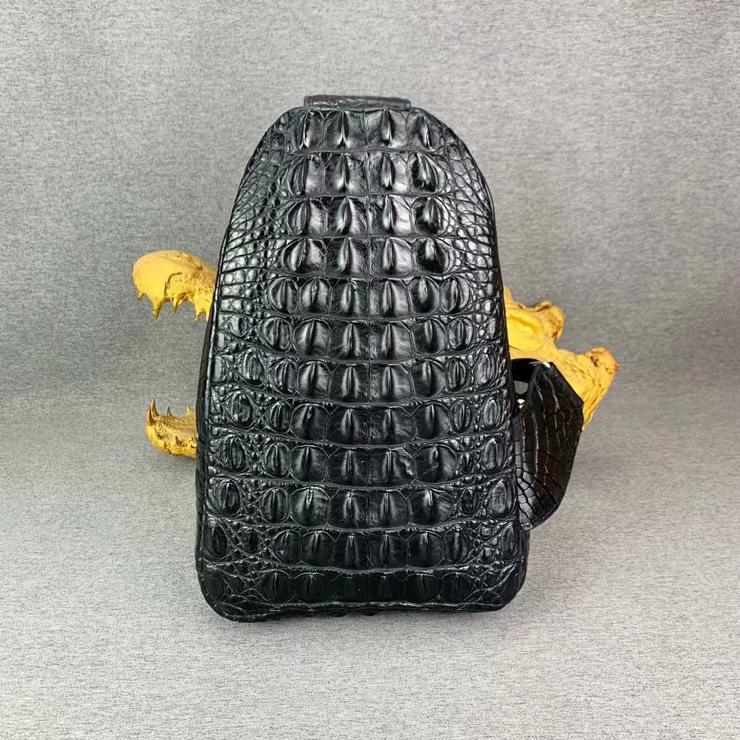 Crocodile Head Bone Chest Bag