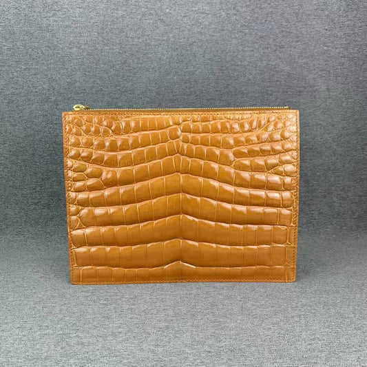 Nile Alligator Belly Luxury Rare Envelope Bag