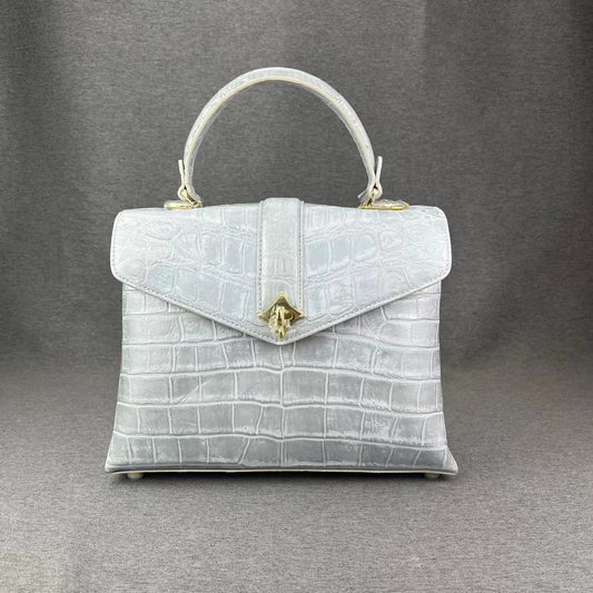 Alligator Belly Luxury Elegant Handbag