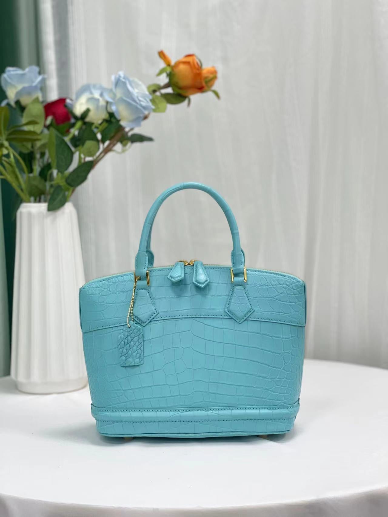 Nile Alligator Belly Stylish Elegant Handbag