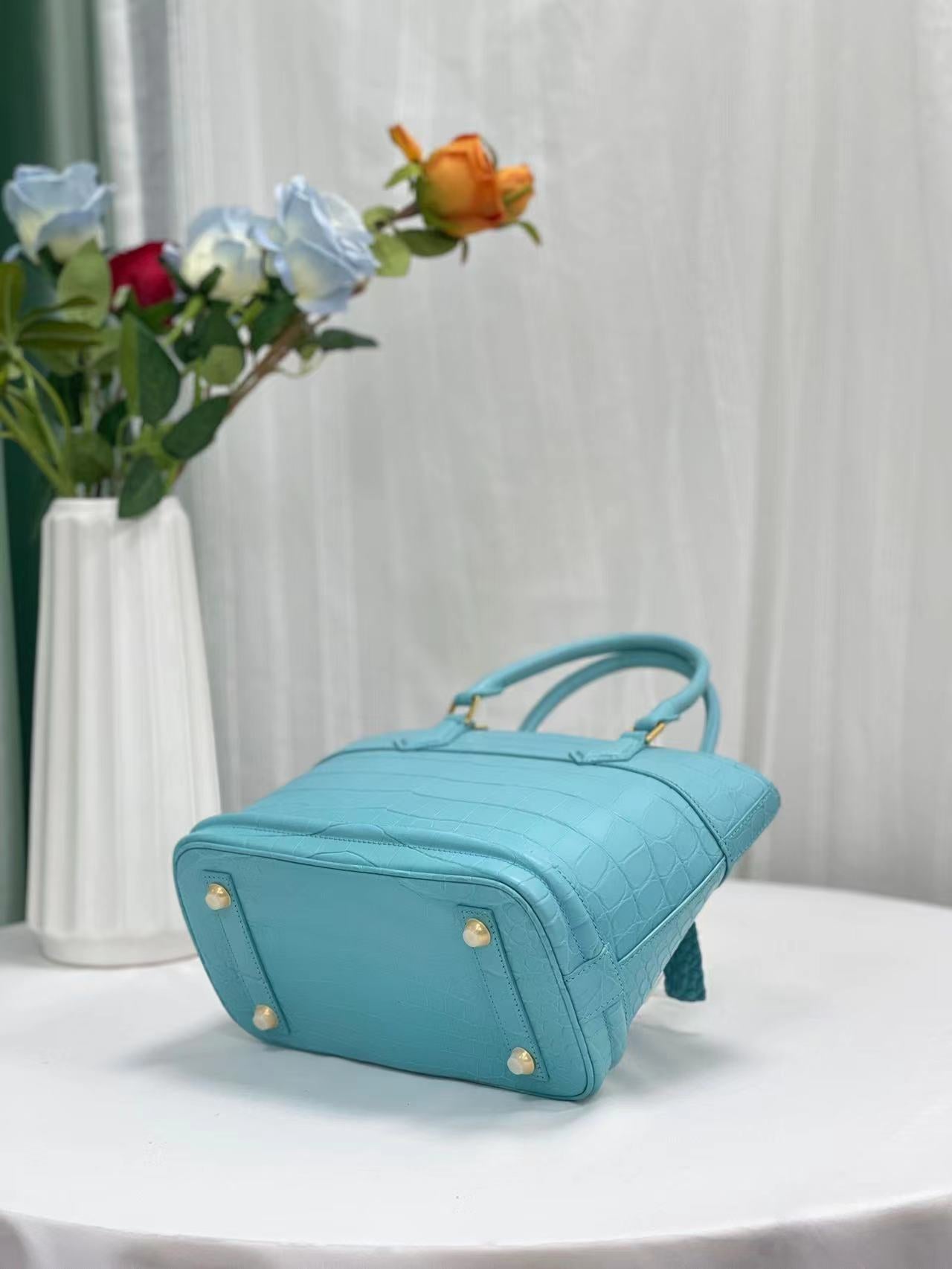 Nile Alligator Belly Stylish Elegant Handbag